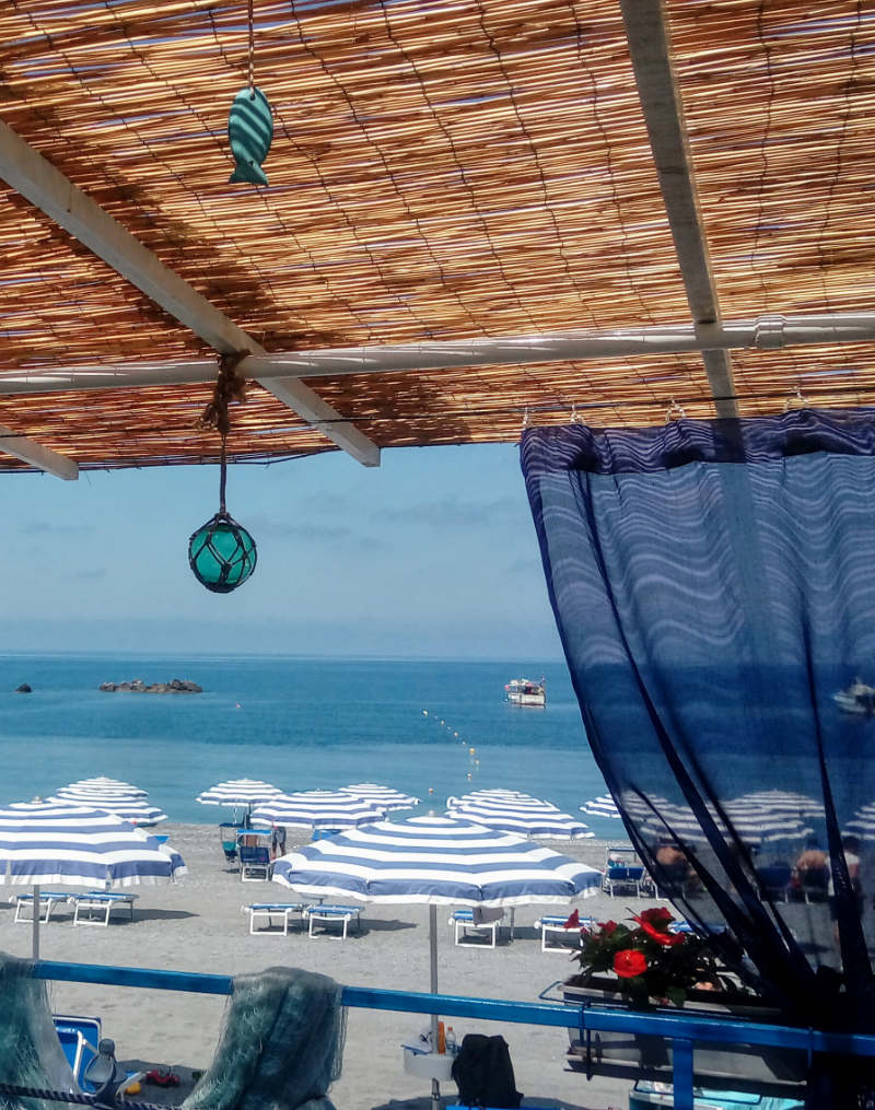 Ombrelloni dal chiosco